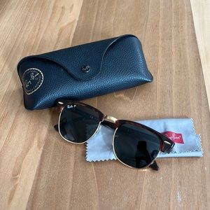 RayBan CLUBMASTER CLASSIC Tortoise and Gold